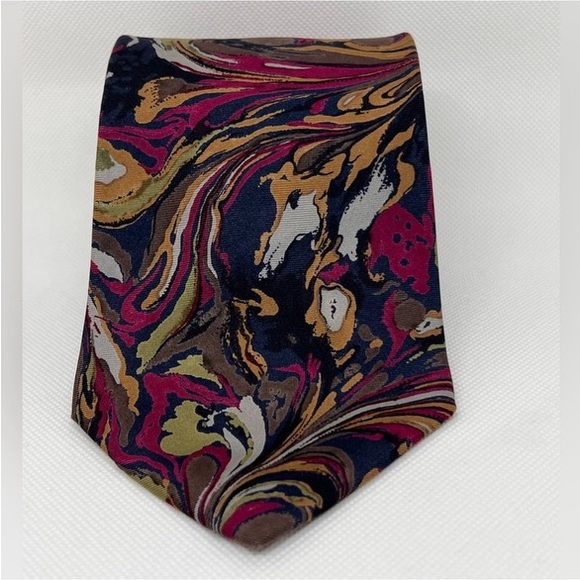 EUC Vintage Eláan Abstract Swirl Tie - Picture 2 of 7